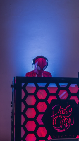 Spiderman DJ Cosplay