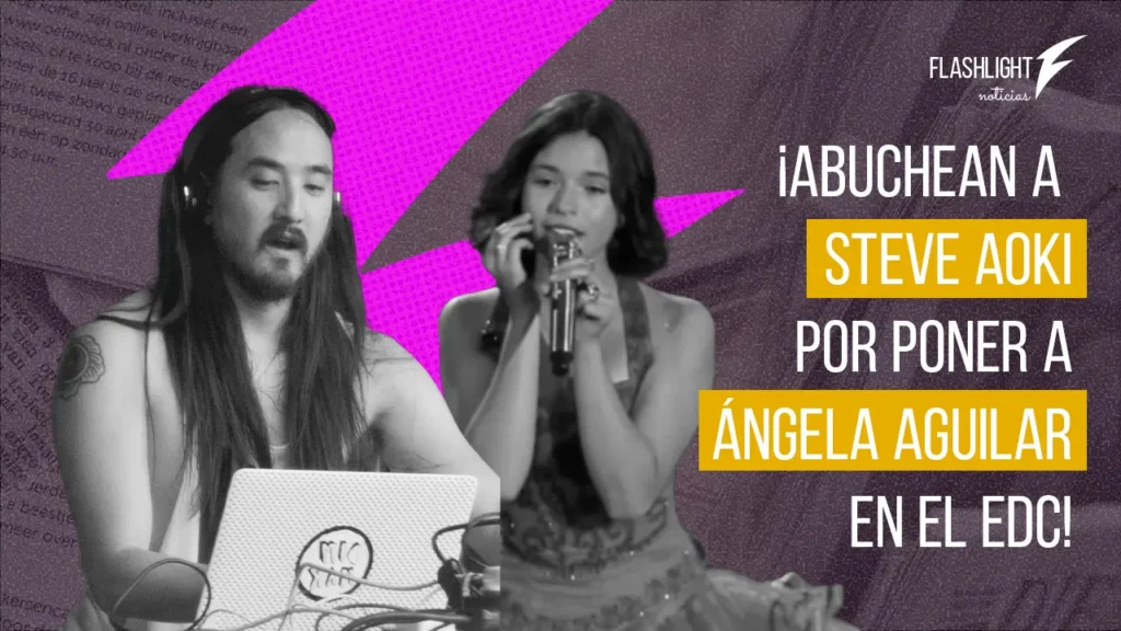 abuchena a steve akoi en el edc por culpa de ángela aguilar