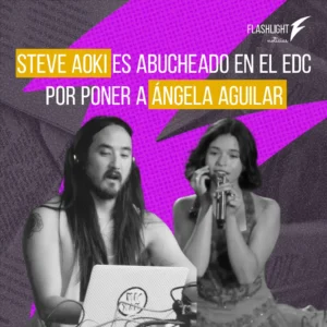 Abuchean a Steve Aoki en el EDC por culpa de Ángela Aguilar