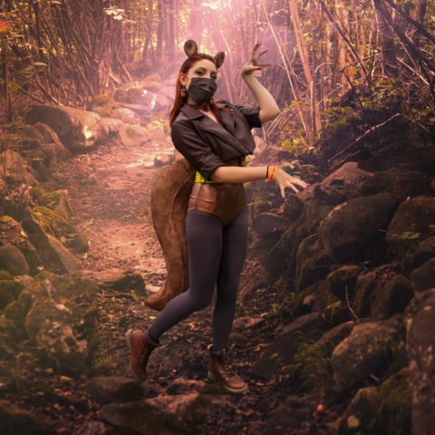 Chica Ardilla Cosplay